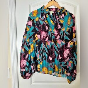 Floral Print Women's Blouse